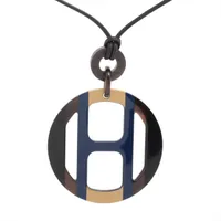 エルメス ネックレス バッファローホーンリフトPM シルバー HERMES エルメス ネックレス リフトPM バッファローホーン 水牛