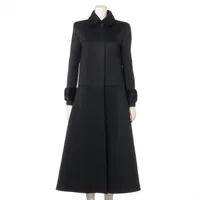 フェンディ 21年 カシミヤ ロングコート 38 レディース ベージュ