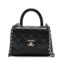 未使用級✨CHANEL ラム ココハンドル チェーンウォレット ショルダーバッグ ココハンドル CHANEL CHAIN WALLET(シャネル チェーンウォレット