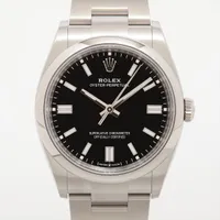 ロレックス オイスターパーペチュアル36 126000 SS SS AT 黒文字盤