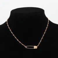 クロムハーツ セーフティーピン ネックレス 22k 10.3g 1ダイヤ