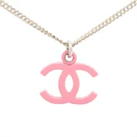 CHANEL シャネル 04C ココマーク ネックレス ピンク CHANEL シャネル ネックレス ハート ココマーク プラスチック