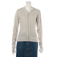CHANEL パーカー　カシミヤ　38 極美品 CHANEL シャネル ニットパーカー ラパウザ ココマーク