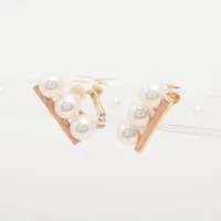 2026年購入⭐︎美品⭐︎タサキ⭐︎バランス ネオ イヤリング タサキ バランス ネオ パール イヤリング 750(PG×YG) 総7.7g 約7.0mm