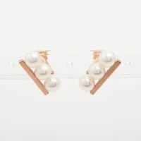 美品　ブシュロン セルパンボエム エクストラスモール ダイヤ ピアス　YG BOUCHERON - ブシュロン セルパンボエム エクストラスモール