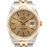 ロレックス デイトジャスト36 16233 SS×YG SS×YG AT シャンパン文字盤 あまりごま3 W番