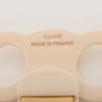 セリーヌ　ヘアクリップ　アイボリー CELINE(セリーヌ) ヘアアクセサリー ヘアクリップ トリオンフ