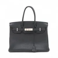 エルメス バーキン30 トゴ ブラック シルバー金具 □L:2008年