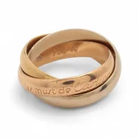 カルティエ　トリニティリング 750YG/WG/PG 50号(9.5号位) カルティエ トリニティリング 750YG/WG/PG 50号(9.5号位) カルティエ