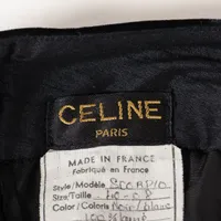 セリーヌ ウール スカート 40 レディース ブラック 旧タグ 千鳥格子柄