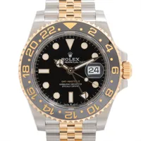 ロレックス GMTマスターⅡ 126713GRNR SS×YG SS×YG AT 黒文字盤 あまりごま1