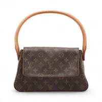 ヴィトン モノグラム ミニルーピング M51147 ブラウン