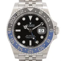 ロレックス GMTマスターⅡ 126710BLNR SS SS AT 黒文字盤 ジュビリーブレスレット