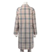 バーバリーロンドン ノバチェック ポリエステル ステンカラーコート 40