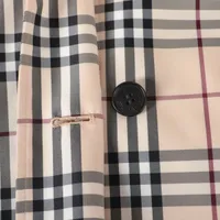 バーバリーロンドン ノバチェック ポリエステル ステンカラーコート 40