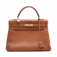 エルメス ケリー32 アリゲーター ヒマラヤ ゴールド金具 ○Y:1995年