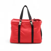 プラダ テスート ナイロン ペット用 キャリーバッグ レッド 2VC030