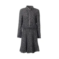 シャネル 06P コットン セットアップ 36 レディース ブラック  P28593V18579 ツイード