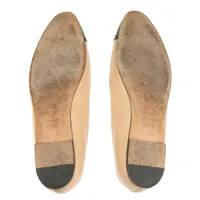 シャネル ココマーク レザー フラットパンプス 37.5C レディース