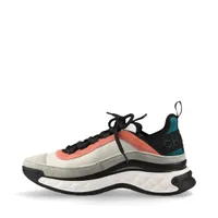 a*n様 美品CHANEL スエードマルチカラースニーカー シャネル ココマーク 22B スエード スニーカー 38 レディース マルチ