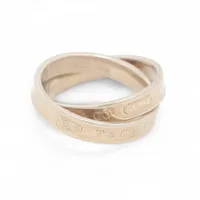 極美品★グッチ リング インターロッキングG アラベスク シルバー 指輪 14号 18号【GUCCI/グッチ】 インターロッキングG アラベスク リング