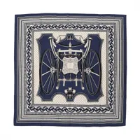 【中古】 エルメス ドレ・バックル 乗馬チェーンデッサン マフラー 中古】 エルメス ドレ・バックル 乗馬チェーンデッサン マフラー