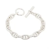 エルメス シェーヌダンクルMM ブレスレット 16コマ 925 55.3g シルバー