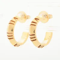 ティファニー リボン ダイヤ ピアス 750(YG) 4.0g A3067852