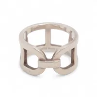 エルメス エヴァー シェーヌ ダンクル リング 53 925 6.1g シルバー