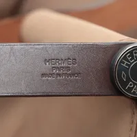 エルメス カバックエラン 39 PM トワルオフィシエxレザー ベージュ