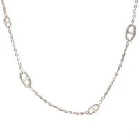 エルメス シェーヌダンクル ファランドール ネックレス 925 70.2g シルバー