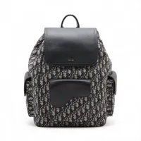 ディオール オブリーク サドル キャンバスxレザー バックパック