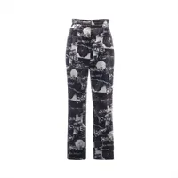 シャネル ココボタン コットン カーゴパンツ 38 レディース