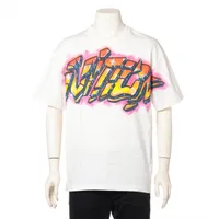 ヴィトン 22SS コットン Tシャツ L メンズ アイボリー RM221 Amen