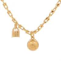 ティファニー ハードウェア ラップ リンク ブレスレット 750(YG) 47.5g