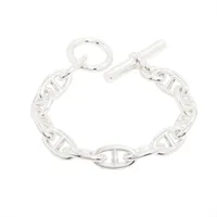 エルメス シェーヌダンクルGM ブレスレット 12コマ 925 68.3g シルバー