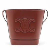 セリーヌ オーバルパース キュイル トリオンフ レザー