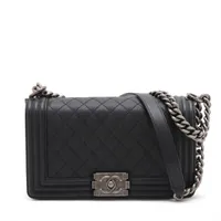 シャネル【最高級美品 25番台】ボーイシャネル マトラッセ キャビアスキン シャネル ボーイシャネル25 キャビアスキン チェーンショルダー