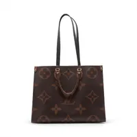 ヴィトン ジャイアントモノグラムリバース オンザゴーGM M45320 ブラウン RFID反応あり