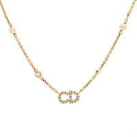 ✨超美品✨DIOR Clair D Lune ストーン パール ネックレス ディオール Clair D Lune クレール ディー リュヌ ネックレス GP