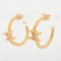 正規品[CELINE]セリーヌ ピアスGP ゴールド トリオンフ マルチフープ CELINE セリーヌ トリオンフ マルチフープ ゴールドフィニッシュ