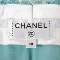 CHANEL ココボタン　ワイドパンツ　サイズ38 シャネル ココボタン 23年 リネン パンツ 38 レディース