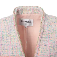 シャネル 24年 コットン ジャケット 36 レディース ピンク