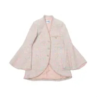 シャネル 24年 コットン ジャケット 36 レディース ピンク