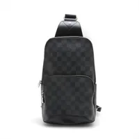 ヴィトン ダミエグラフィット アヴェニュースリングバッグ N41719 ブラック RFID反応あり