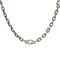 ●良品●　グッチ　ハート　インターロッキング　ネックレス　シルバー　箱　カード グッチ GUCCI シルバー ネックレス 645545 J89B4 8490