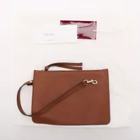 グッチ GGキャンバス キャンバスxレザー ショルダーバッグ