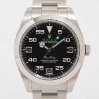 ロレックス エアキング 116900 SS SS AT 黒文字盤