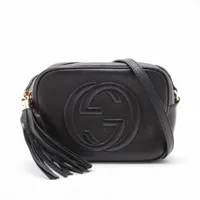 GUCCI グッチ 37.5/25cm ダブル GG LOGO ブラック 04A GUCCI グッチ トングサンダル 497444 A3N00 レディース レザー