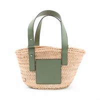 LOEWE / アナグラム スクエアバスケット スモール ブルー かごバッグ パリ直営店買付【Loewe】アナグラム バスケットバッグ スモール